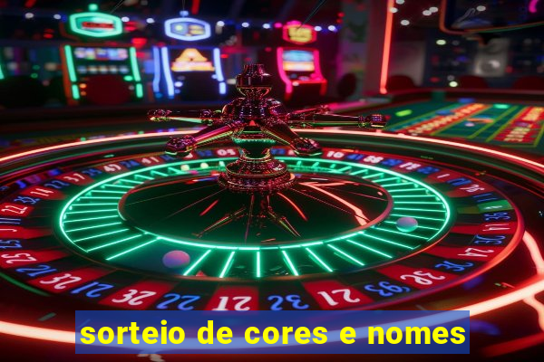 sorteio de cores e nomes