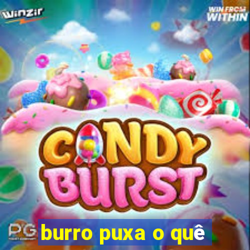 burro puxa o quê