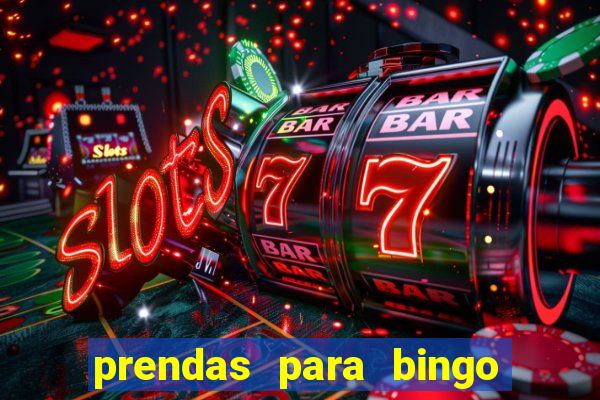 prendas para bingo de natal