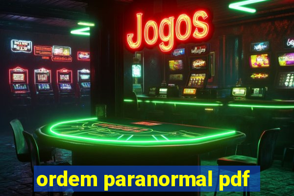 ordem paranormal pdf